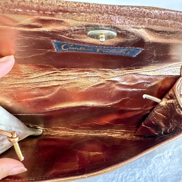 Vintage Carlos Falchi Snake Skin Envelope Shoulder Bag - Picture 4 of 15